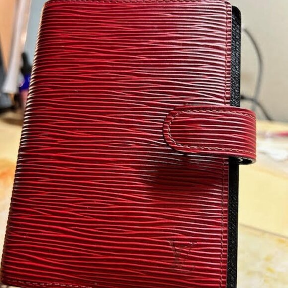 EXCELLENT CONDITION AUTH LV RED EPI AGENDA PM PLANNER COVER R20057 - Picture 1 of 7